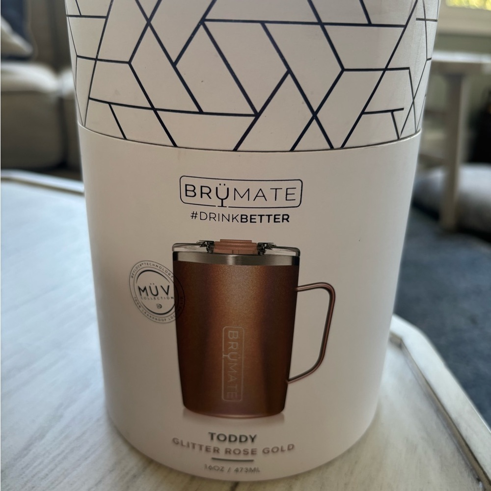 BRUMATE TODDY Glitter Rose Gold Mug